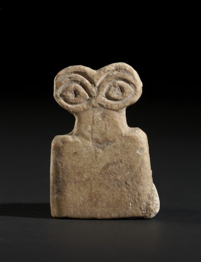 Augenidol-Amulett, ca. 3500 v. Chr. (Gips) von Mesopotamian